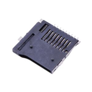 Copper Push-Push 6pin Female Sim Card Socket Connector