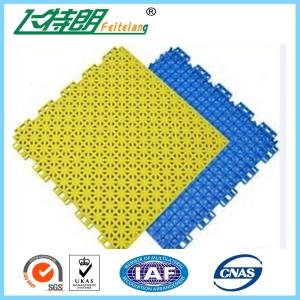 350g/pc Indoor Sports Flooring Plastic Runways Interlocking Rubber Tiles