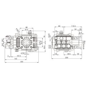 FLOWMONSTER BM-F1 Fogging misting machine plunger pump driven by gasoline engine