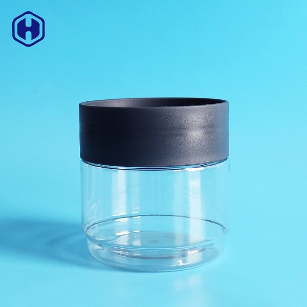 Buy Round Empty 438ml 15oz Stackable Clear Plastic Cans at wholesale prices