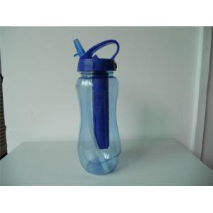 Quality Tritan Water Bottle With Ice Freezer Stick With Straw for sale