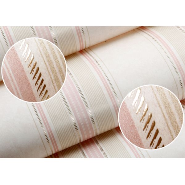 Eco - Friendly Washable Non Woven Wallpaper For Bedding Room , Modern Style