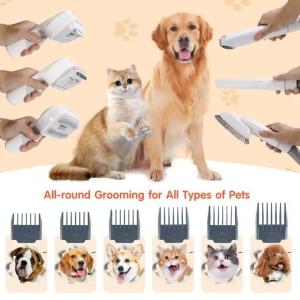Dog Cleaning Brush Pet Grooming Vacuum Kit with 10KPa Vacuum Package size 315