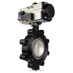 Pneumatic Wafer Lug Butterfly Valve EPDM Seal Mid-Pressure