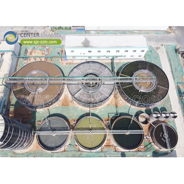 Buy Center Enamel Provides Anaerobic Digester Tanks For Myanmar Wastewater Treatment Project at wholesale prices