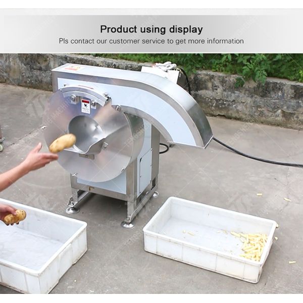 French fries cutting machine Potatoes and round tuber crops Carrots and longitudinal root vegetables Potato Carrot radish Taro Sweet potato Yam