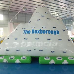 One Side Sliding and Three Sides Climbing Inflatable Water Iceberg