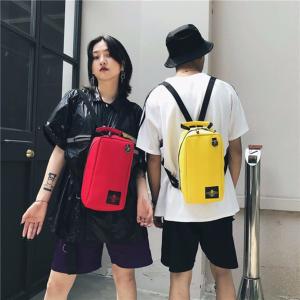 Ins fashion sports new ins color nameplate backpacks student bags handbags