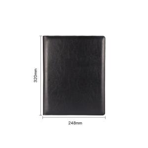Business Conference Document Notebook Folio Embossed A4 PU Material