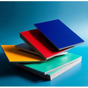 PVDF Sea Blue PE Aluminum Composite Panel 4x8 Sheets 4MM Construction Building