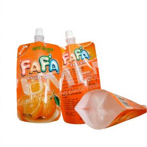 High quality plastic beverage spout pouch fruit Juice drink liquid spouted bag