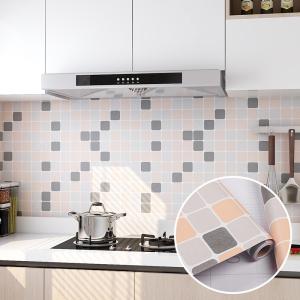 PVC Mosaic Tiles Design Wallpaper for Apartment Bathroom Decoration 3d Wall