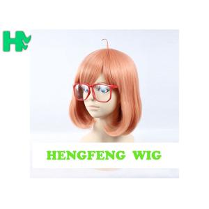 ODM Orange Cosplay Synthetic Bob Wigs Customizable Length