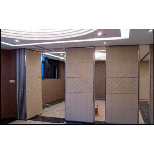 Custom Hanging Track Roller Soundproof Folding Partition Walls / Movable Room