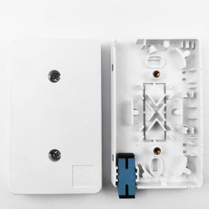 SC UPC Plastic Fiber Optic Faceplate Socket Panel for 2 Cores Indoor FTTH