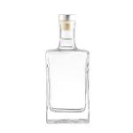 China 700ml 750ml Vodka Bottle for Custom Super Flint Material Liquor Brandy Glass Bottle for sale
