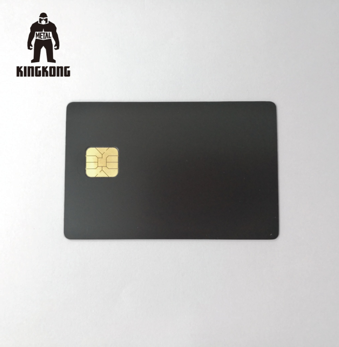Personalised Custom Metal Membership Cards With IC Contact Chip 0.84mm Thickness