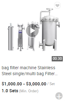 Stainless Steel Cartridge Filter Housing with 0.6Mpa Working Pressure and 0.2 μm Filtration Precision for Liquid Filtration