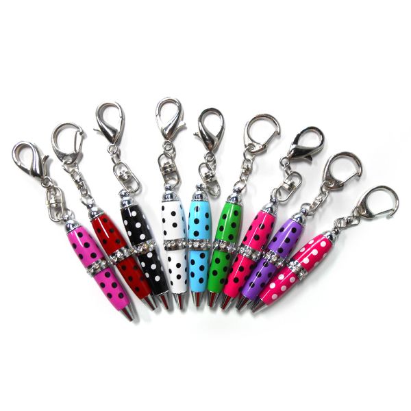 Buy Office Dot Printing Mini Ink Pens Keyring ROHS Certification at wholesale prices