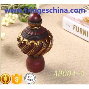 Classical delicate PP plastic curtain rod finials for home decoration
