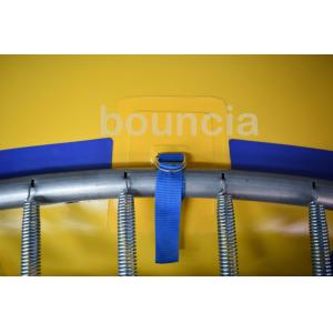 PVC Tarpaulin Round Inflatable Water Trampoline Durable With Spring Structure