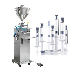 China Semi Automatic Disposable Cosmetics Syringe Liquid Filling Machine on sale