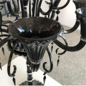 Black Candelabra Centerpieces Wedding Crystal Candelabra Candle Holder Glass Big