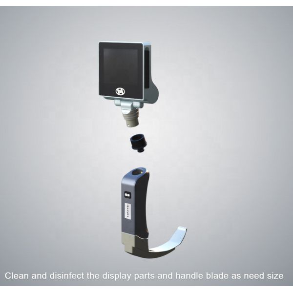5 Mac Miller Blades Medical Digital Video Laryngoscope With Ergonomic Hand Shank