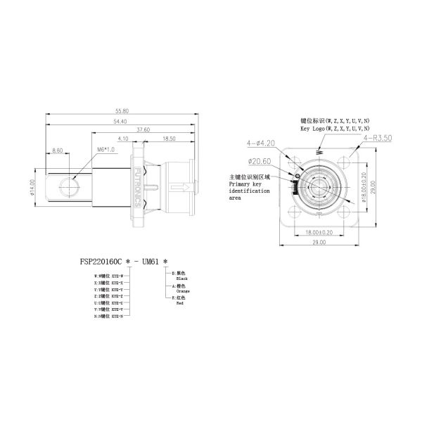 6mm 1 Pin 100A High Current Battery Connectors IP67 Waterproof TUV Approved Quick Lock