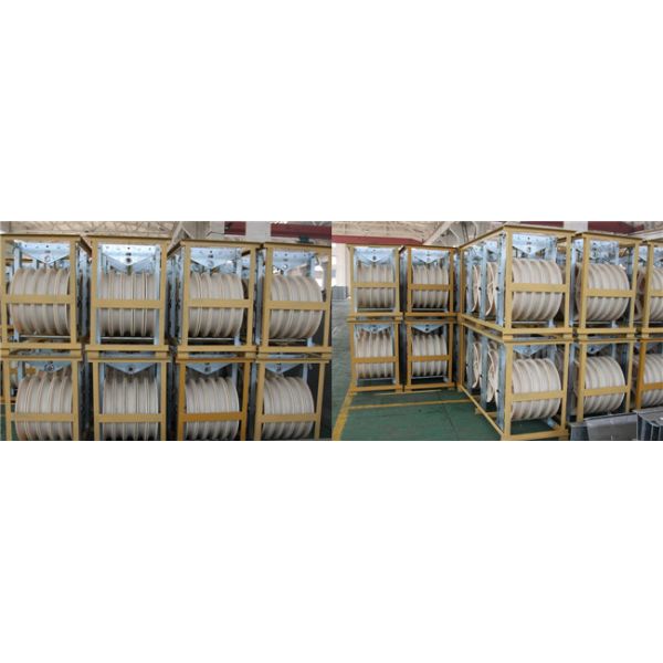 830x110 Single Nylon Wheels Diameter 830mm Load 30kN Bundled Conductor Pulley Under 630mm2 Conductor