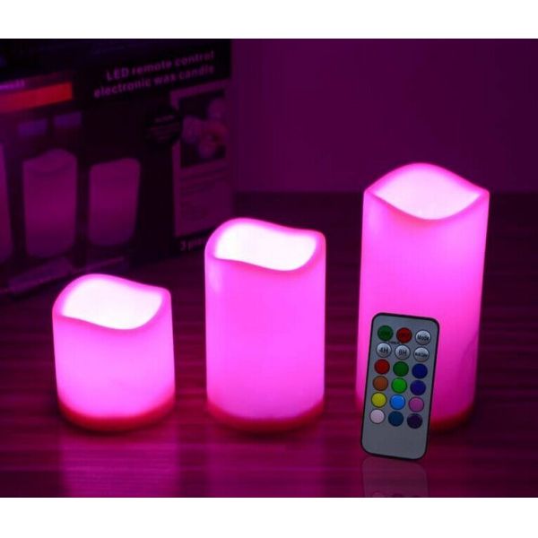 Buy Wireless rechargeable Remote Control LED Tea Light Candles with 12 colors at wholesale prices