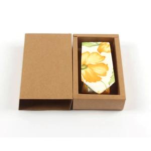 Eco Biodegradable Mens Tie Storage Box Kraft Paper Drawer Box