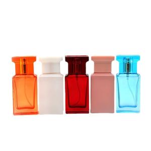 Manufacturers Wholesale Perfume Bottles, Square Transparent High White Glass