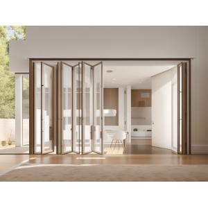 Home Soundproof Folding Glass Windows Electric Opening Customized