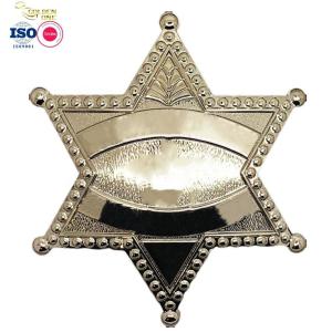 Custom Soft Enamel Pin Badges , Plated Gold Electroplating Metal Star Badge For