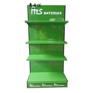 Quality Factory Custom Size Color Green display rack with silk screen logo for sale