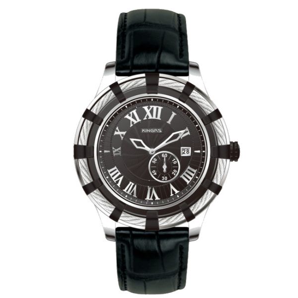 Buy Genuine Leather Stainless Steel Automatic Watch , Steel Strap Watch at wholesale prices