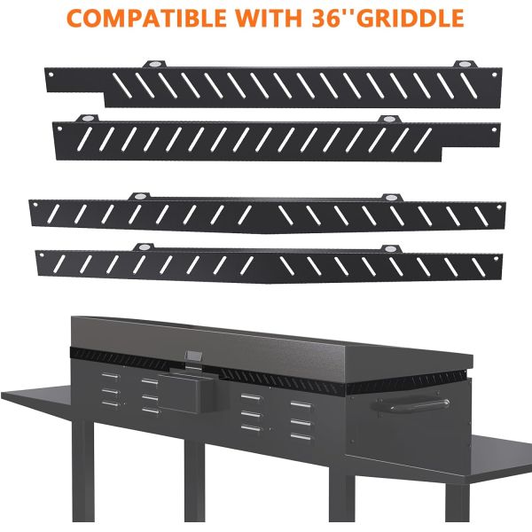 Upgraded Wind Guard for Blackstone Durable Stainless Steel Wind Screens and Side Shelf