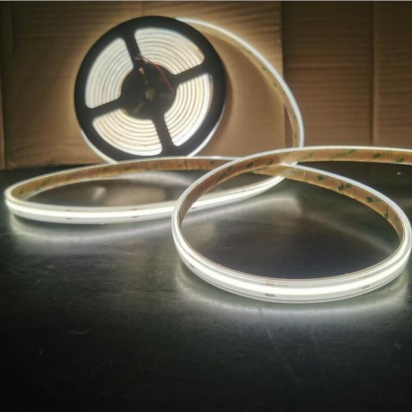 Dimmable 10mm led strips lighting flex 24v dim cob led strip ribbon lights 480 bulbs per meter tape
