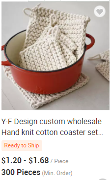 Y-F Crochet Handmade Knit Dishcloths Modern Kitchen Gifts Knitted Cotton Dish Dishcloth