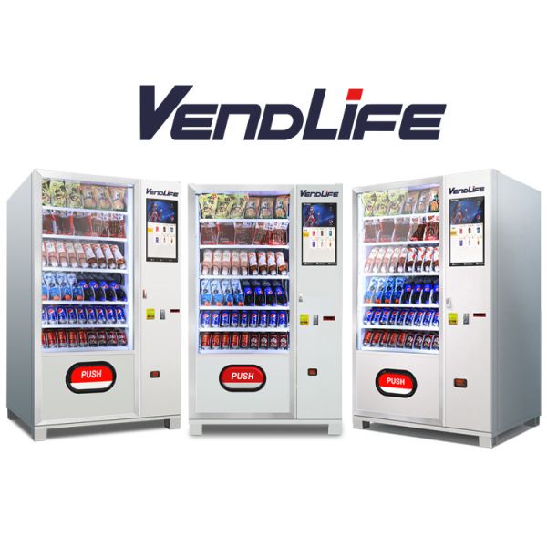 New Model cuatm desigh Snack and Drink Combo Black Vendlife Vending Machine for