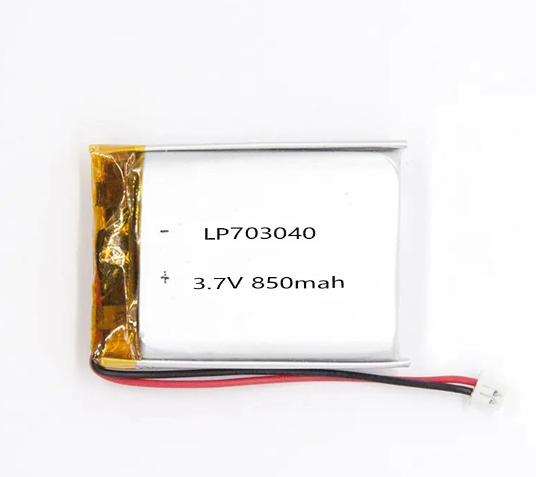Rechargeable Lithium Polymer Battery 703040 3.7V 850 Mah Polymer Lithium Ion