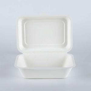 Popular Biodegradable Sugarcane Clamshell Lunch Bagasse Burger Box