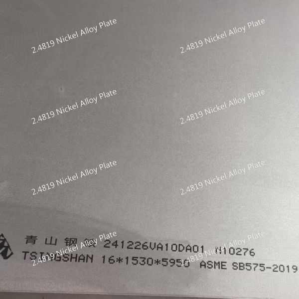 DIN 2.4819 Nickel Alloy Plate Sheet Hastelloy C-276 With 2B NO.1 Surface And Temperature Corrosion Resistance