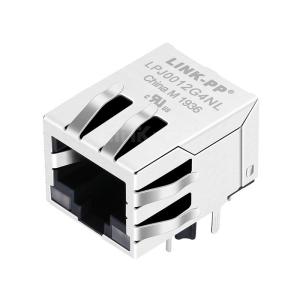 Quality Belfuse SI-40141 Compatible LINK-PP LPJ0012G4NL 10/100 Base-T Tab Down G&amp;Y/G&amp;Y Led 1 Port Shielded RJ-45 Connector Module for sale