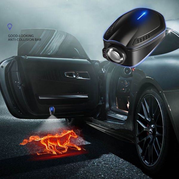 RGB 2.2CM Car LED Logo Projector For Benz Wireless 5W Laser