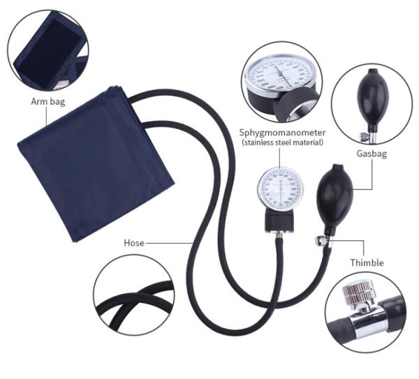 MS16 Manual blood pressure Sphygmomanometer with Stethoscope Home Arm Stethoscop