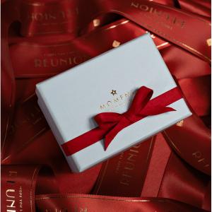 Perfume Stamping Matt Lamination Recycled Paper Gift Packaging Boxes With Bow