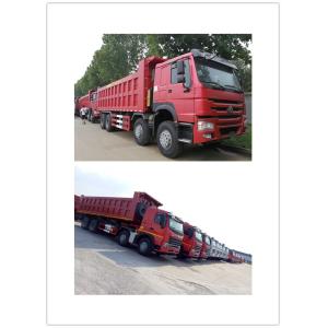 Ventral Lifting Sinotruk 8x4 Heavy Duty Dump Truck 300L With Locking Fuel Cap