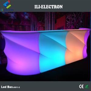 wave shape led bar table /LED bar counter/top sell LED bar counter